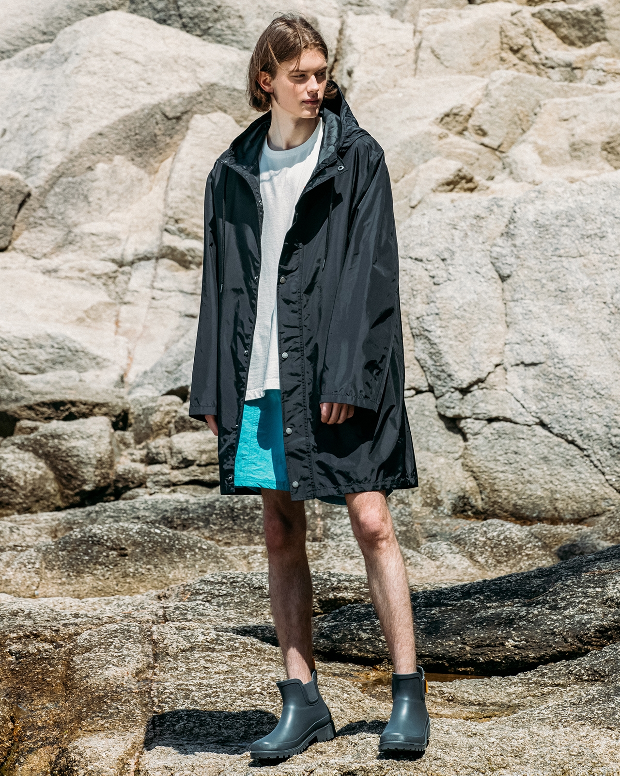 유니섹스 베이직 레인 코트