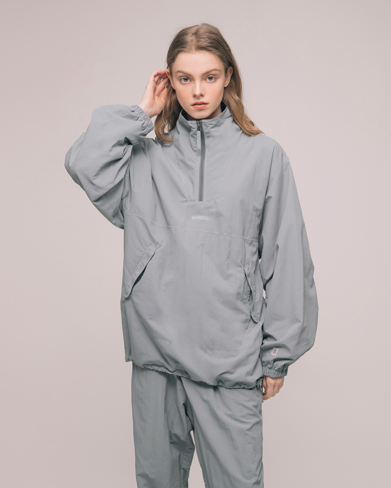 유니섹스 캠프닉 우븐 아노락