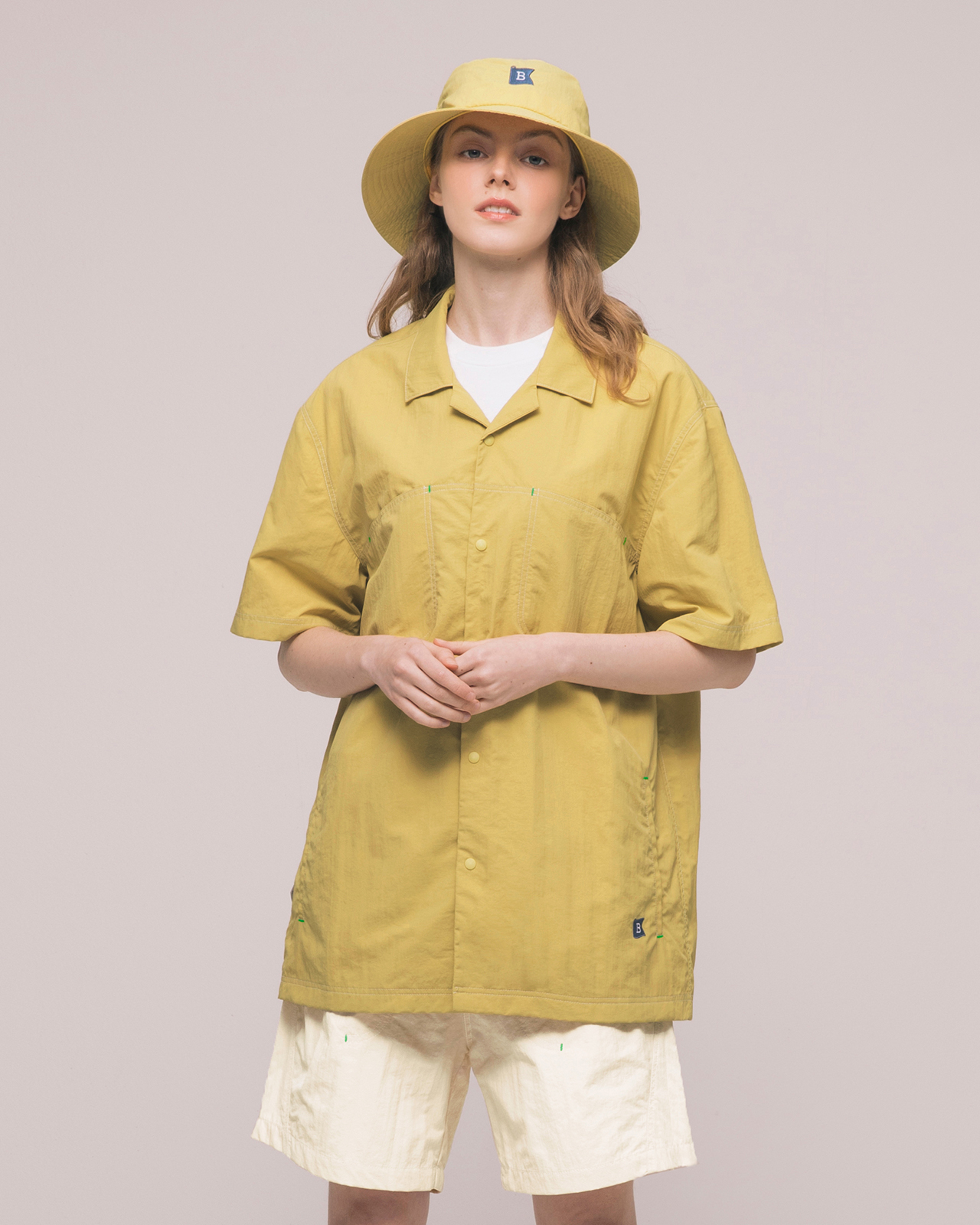 유니섹스 캠프닉 우븐 셔츠