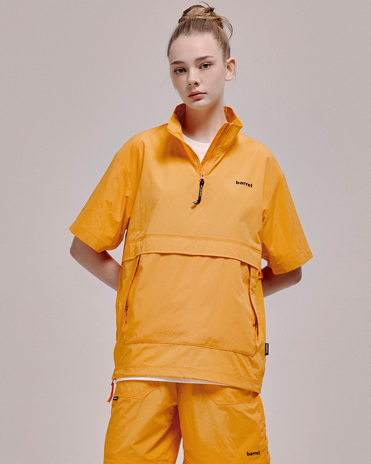 유니섹스 액티비 숏 슬리브 우븐 아노락