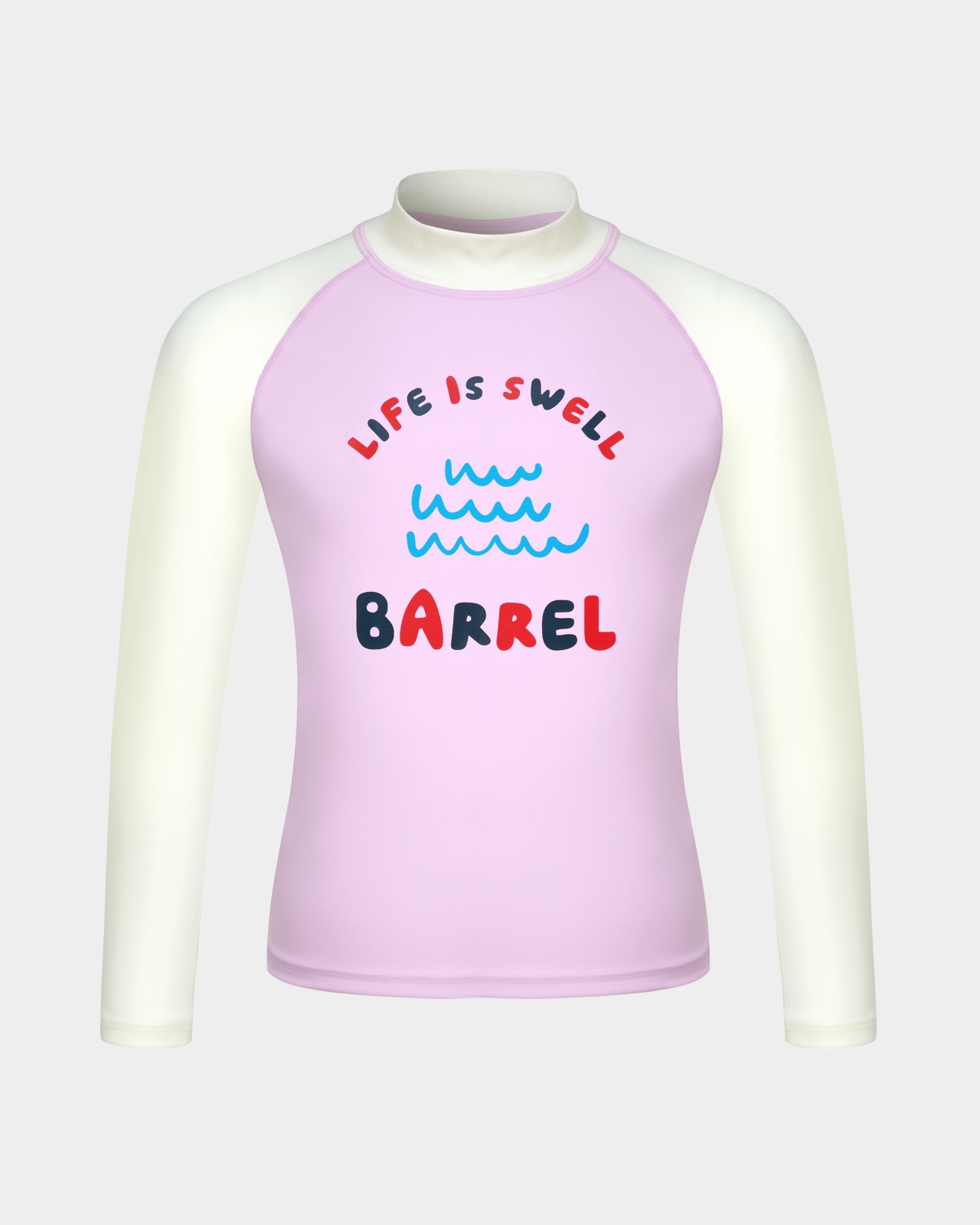 키즈 바이브 라글란배색 래쉬가드