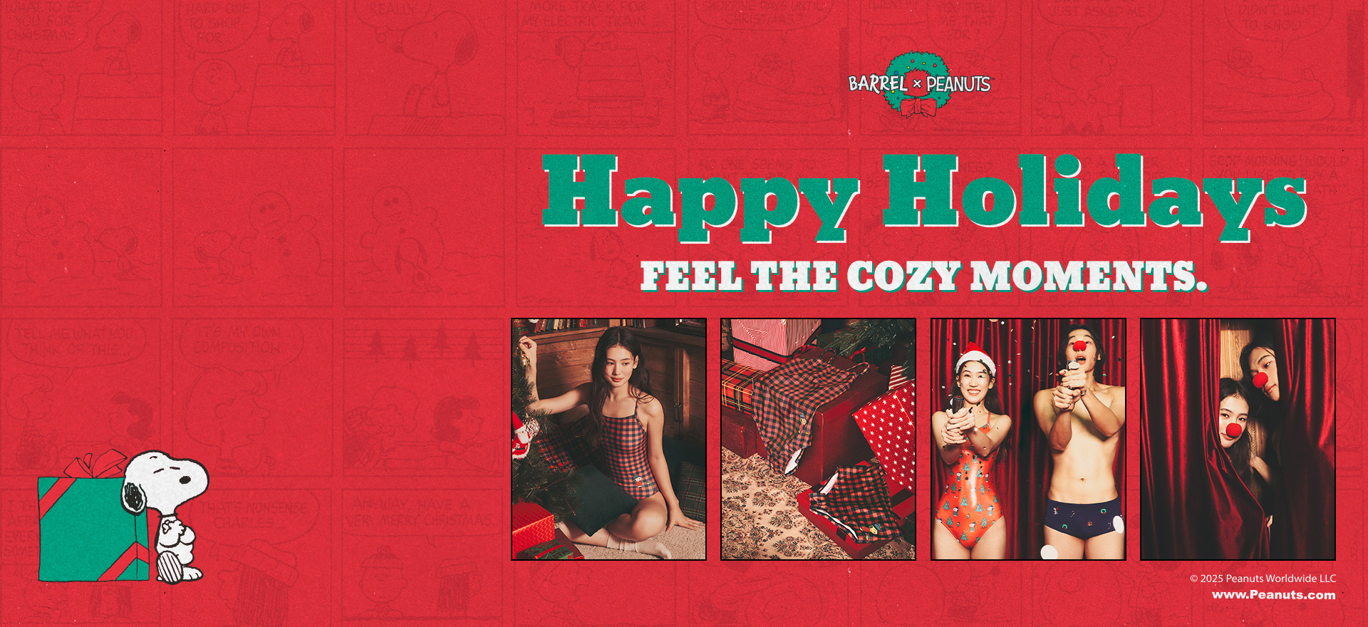 올겨울, 가장 따뜻한 선물<br> 피너츠 X 배럴 콜라보 출시