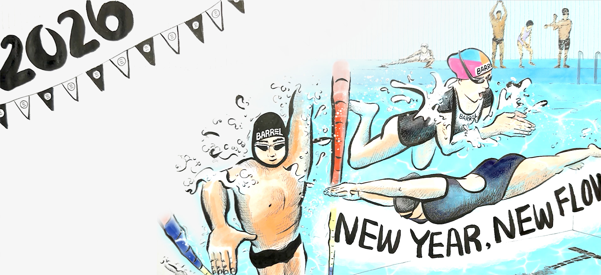 2026년 붉은 말의 해에도<br>유쾌한 물 생활은 배럴과 함께